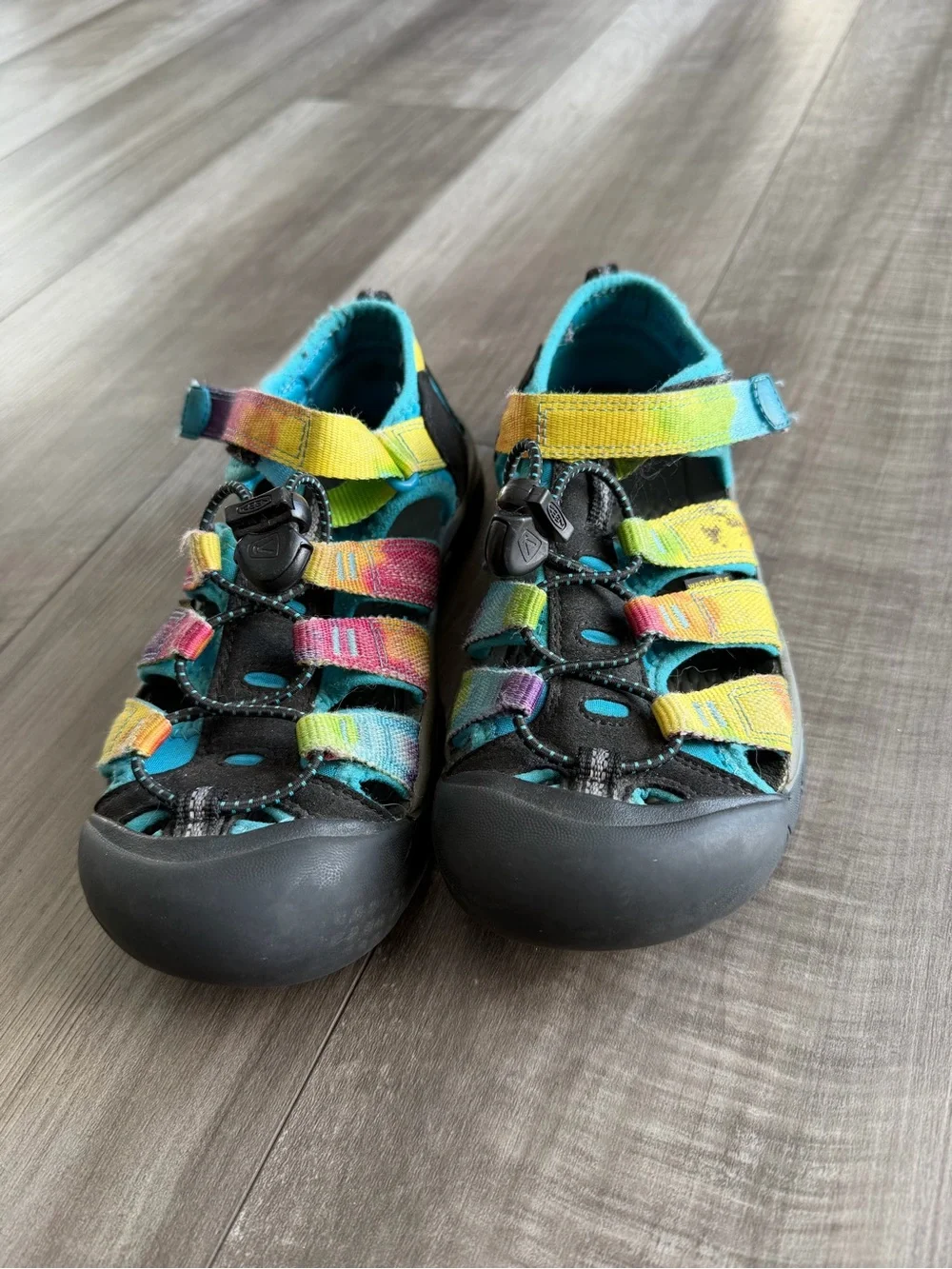 KEEN Kids Newport H2 Tie Dye Sandals Washable Youth Size 3 Hiking Outdoor